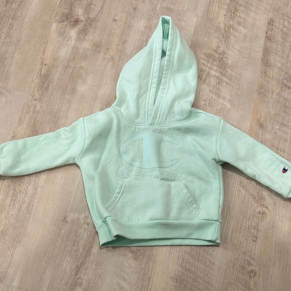 Champion Kids Light Green Hoodie